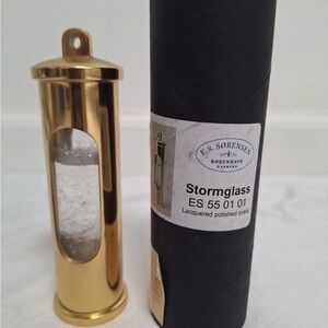 E.S. Sørensen Stormglass Lacquered Polished Brass